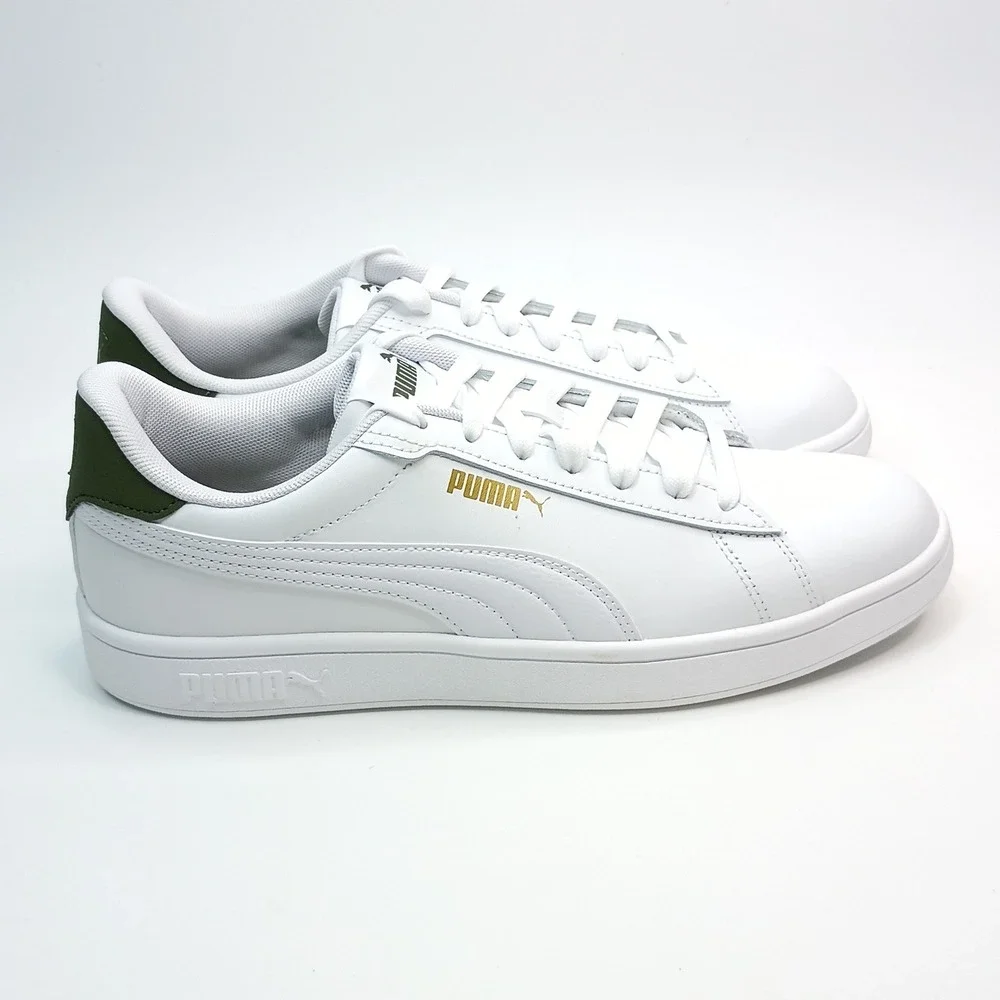 Puma Ace Court Shoe Men Size 12 White Synthetic Leather Sneakers 406570 01